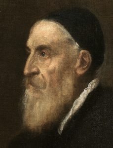 Tiziano önarcképén jól megfigyelhető a velencei technika pasztózus jellege. nézzük csak meg a fehér gallért ahol jól érzékelhető a vastagon, durván felrakott ólomfehér szín, de az egész arcon mefigyelhető a vastag festék réteg használata.