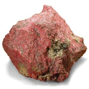 Cinóber kristályok természetes ásványi formában 
