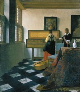 A zene lecke 1662-1664 Olaj, vászon, 73,3 x 64,5 cm