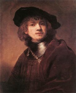 Rembrandt fiatalkori önarcképe 