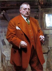 Anders Leonard Zorn – önarckép Cinóber vörös zakóval 