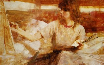 Richard Schmid monokróm festmények