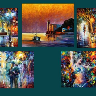 Afremov képek Oktatóvideó sorozat 5 kép, 5videó