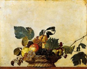 Caravaggio – Gyümölcsök kosárban 