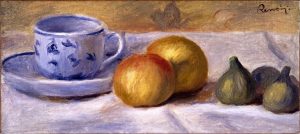 Renoir – Csendélet almával, fügével és csészével. 