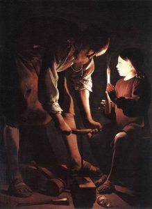 Georges de La Tour – Szent József a gyermek Jézussal, 
